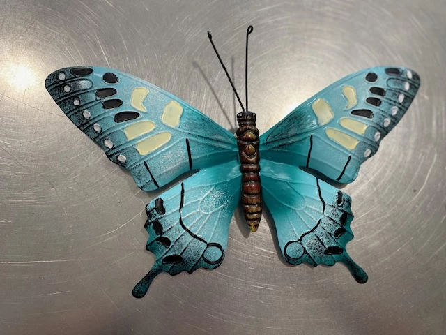 Papillon turquoise grand modèle copie